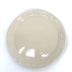 Longaberger Pottery Woven Traditions 14 5/8" Cream Round Pizza/ Cake Platter
